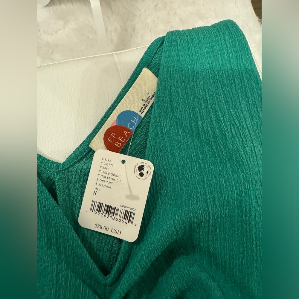 Free People-BEACH Green dress new with tags